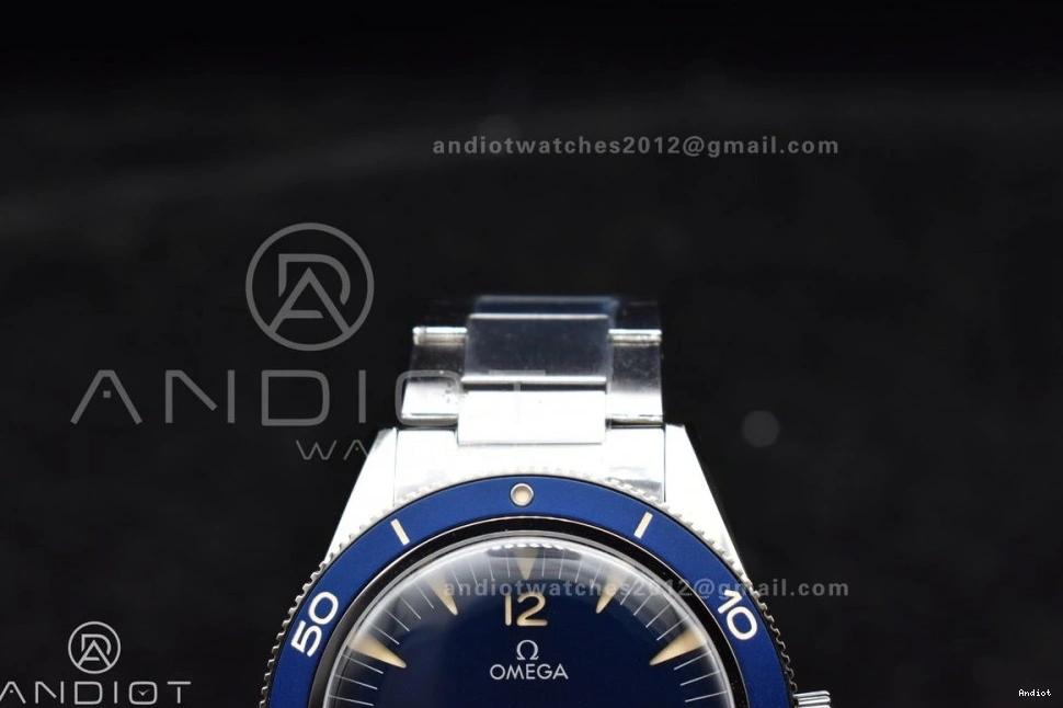 Bracelet Dial On VSF Seamaster Heritage Super 300 1:1 Blue A8912 Edition SS Clone Best 1224